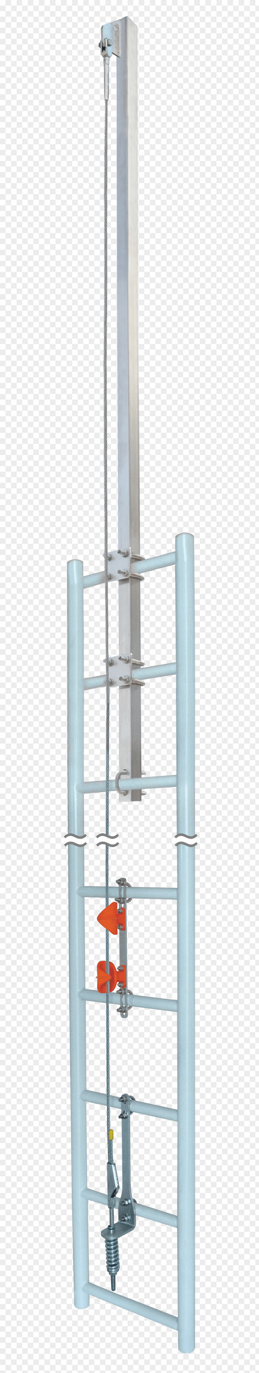 Vertical Rope Galvanized Steel Stairs Şok PNG