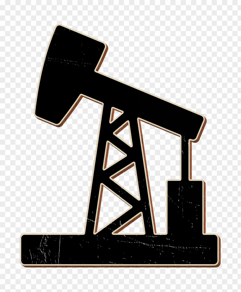 Oil Pumpjack Extraction Icon Industry PNG