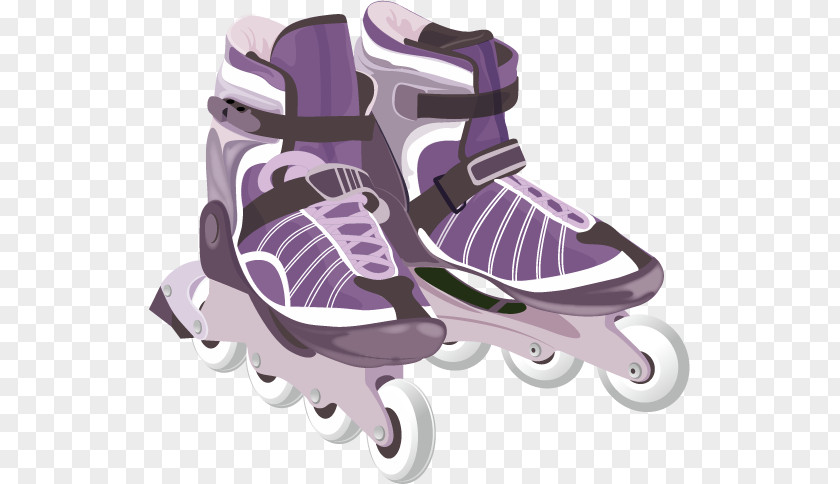 Purple Skates Skateboard Skate Shoe Clip Art PNG