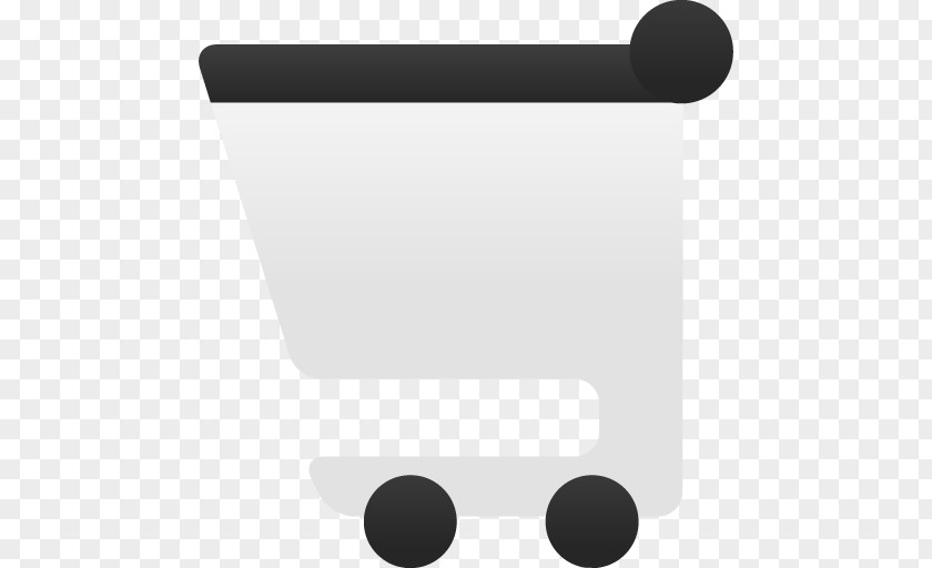 Shopping Cart Angle Material Black PNG