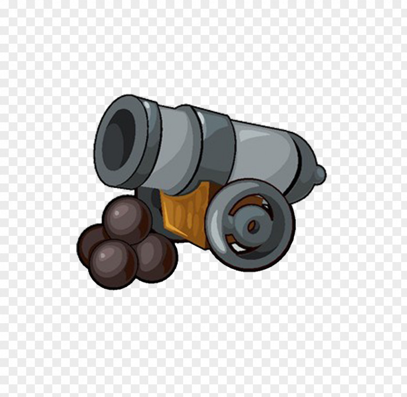 Cartoon Artillery Weapons Black Powder Barrel Stock Illustration Clip Art PNG