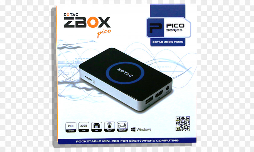 Grand Bay Windows Zotac ZBox PI320 Stick & Single-Board Computers Personal Computer Nettop PNG