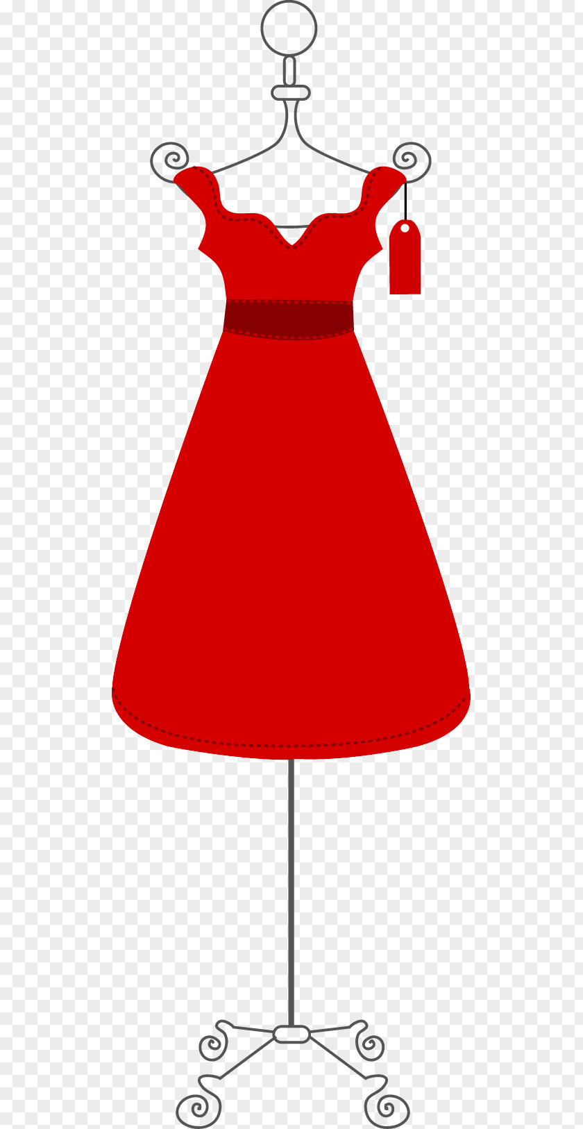 Vestido Vermelho Dress Forms Clip Art Pattern Mannequin PNG