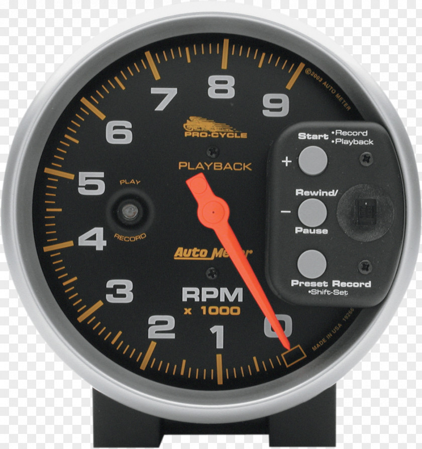 Car Gauge Tachometer Motor Vehicle Speedometers Auto Meter Products, Inc. PNG