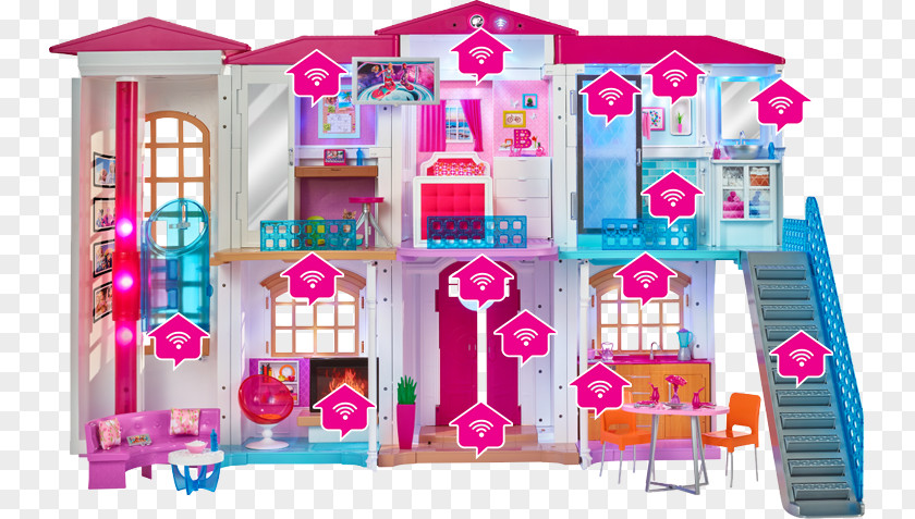 Dream House Hello Barbie Doll Toy Dollhouse PNG