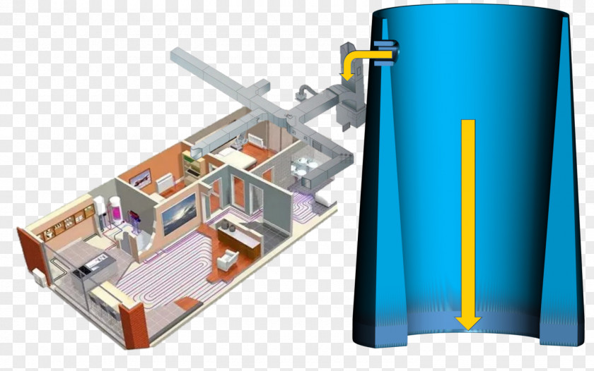House Heat Pump Berogailu Central Heating Passive Solar Building Design PNG