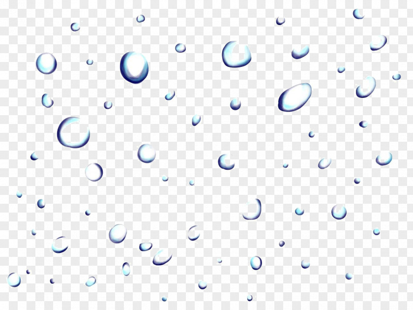 Blue Dotted Water Droplets Drop Bubble PNG