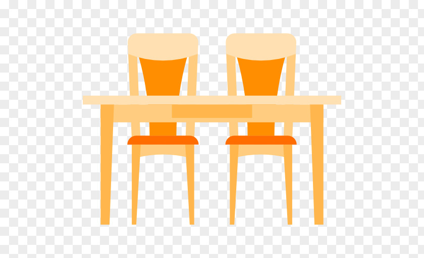 Double Table Chair Dining Room Furniture Icon PNG