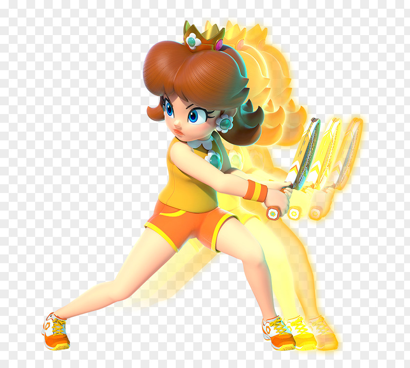 Tennis Mario Aces Princess Daisy Luigi PNG