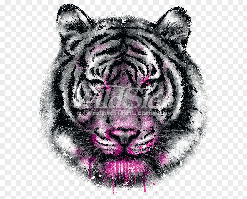 Tiger White Printed T-shirt Black Panther PNG