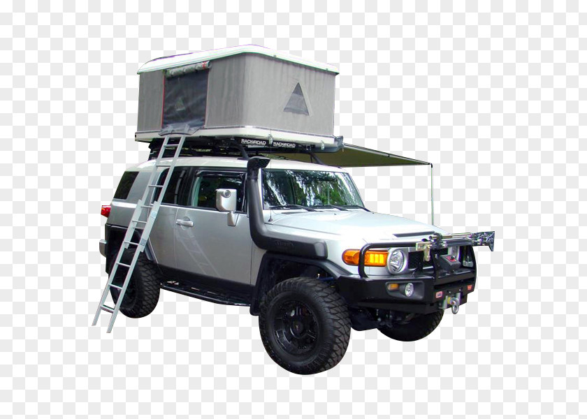 Toyota FJ Cruiser Land Car Roof Tent PNG