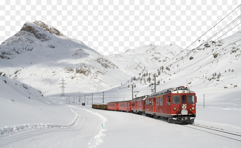 Traveling By Train Bernina Express Lugano St. Moritz Travel PNG
