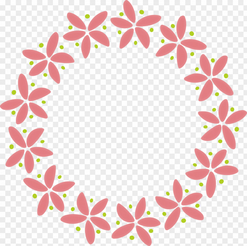 Floral Frame Flower Monogram PNG