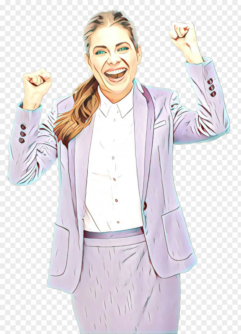 Formal Wear Thumb Gesture Finger Suit PNG