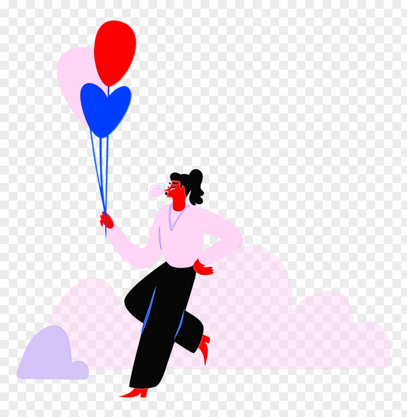 Human Body Cartoon Joint Heart Balloon PNG