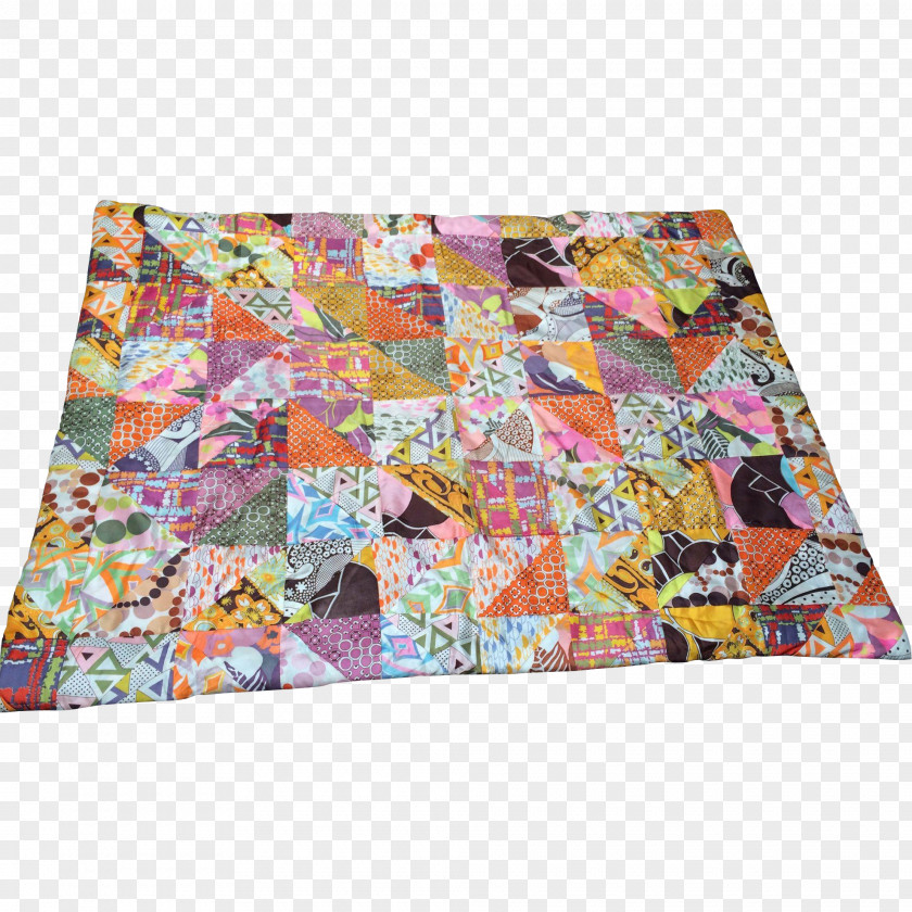 Patchwork Textile Place Mats Linens Rectangle PNG