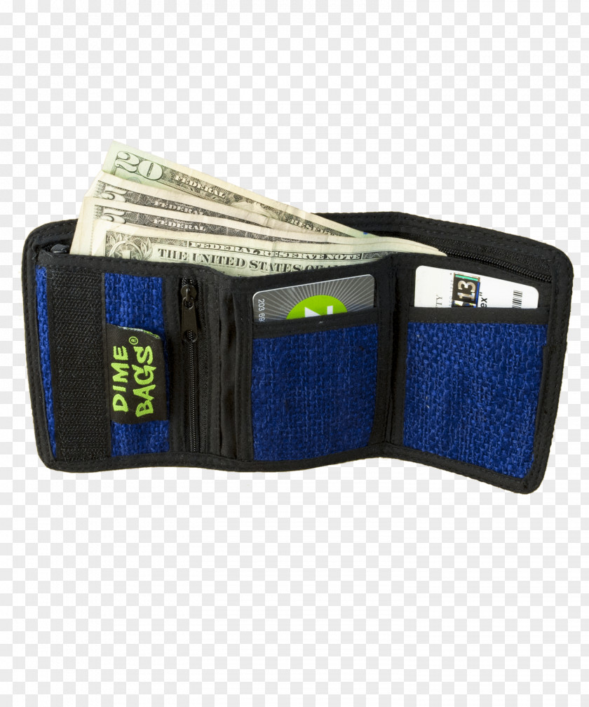 Open Bag Wallet Electric Blue Product PNG