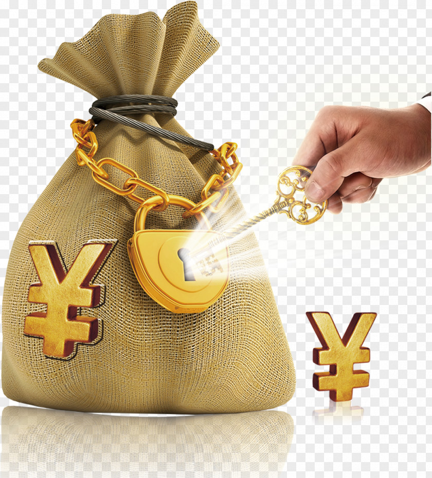 Open The Purse Key Bag Money Icon PNG