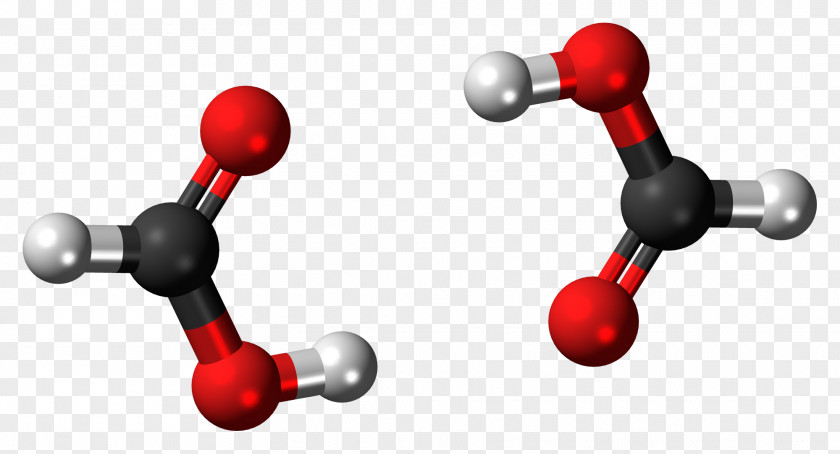 Stick Acetic Acid Molecule Molecular Model Chemistry PNG