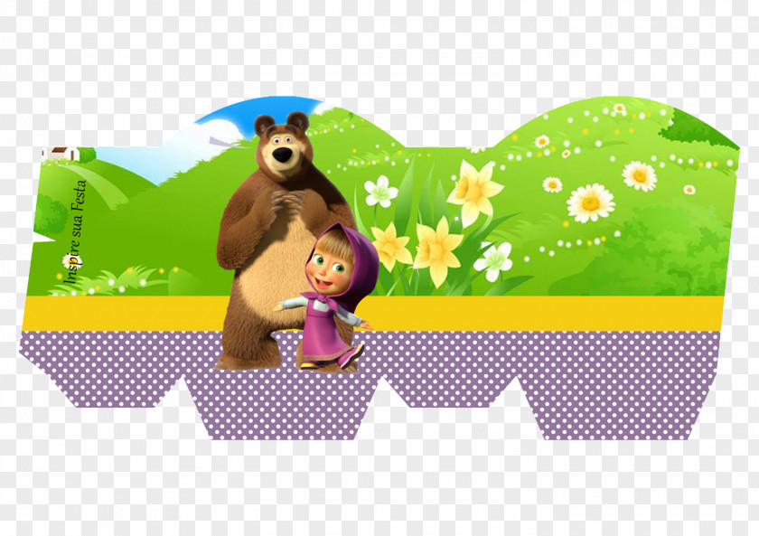 Bear Masha Party Birthday PNG