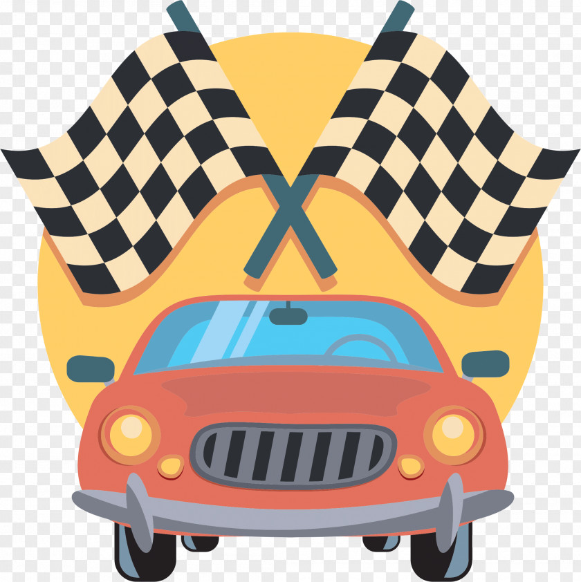 Racing Car Flags Auto PNG