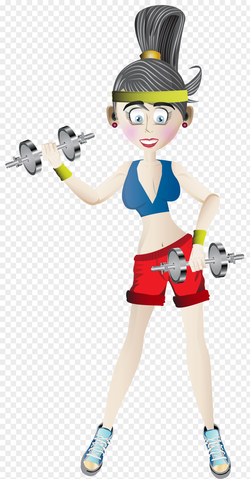 Dumbbell Fitness Beauty Aerobic Exercise Physical Weight Training Centre PNG