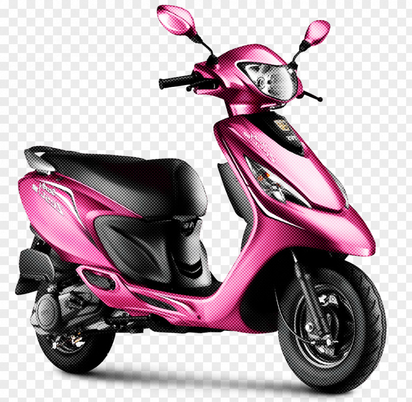 Motorcycle Car Land Vehicle Scooter Pink PNG