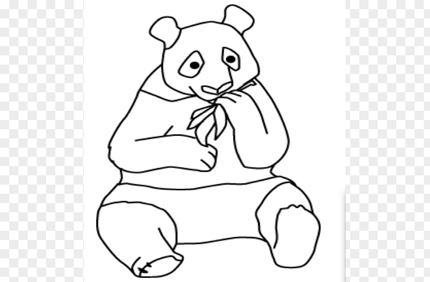 PANDA OUTLINE Giant Panda Bear National Zoological Park Red Whiskers PNG