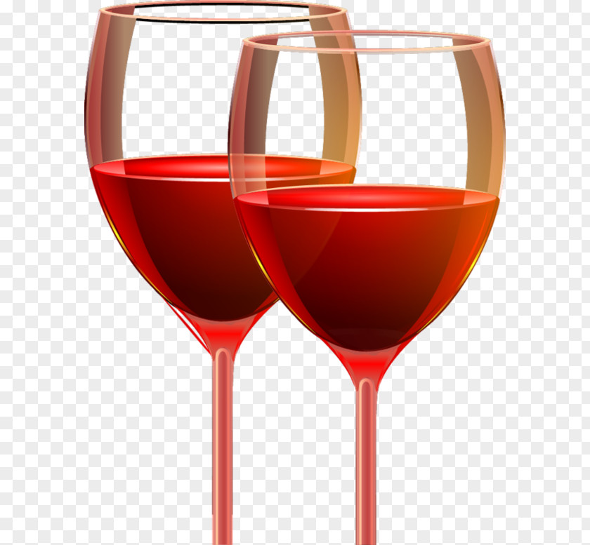 Cartoon Red Wine Glass Cocktail PNG