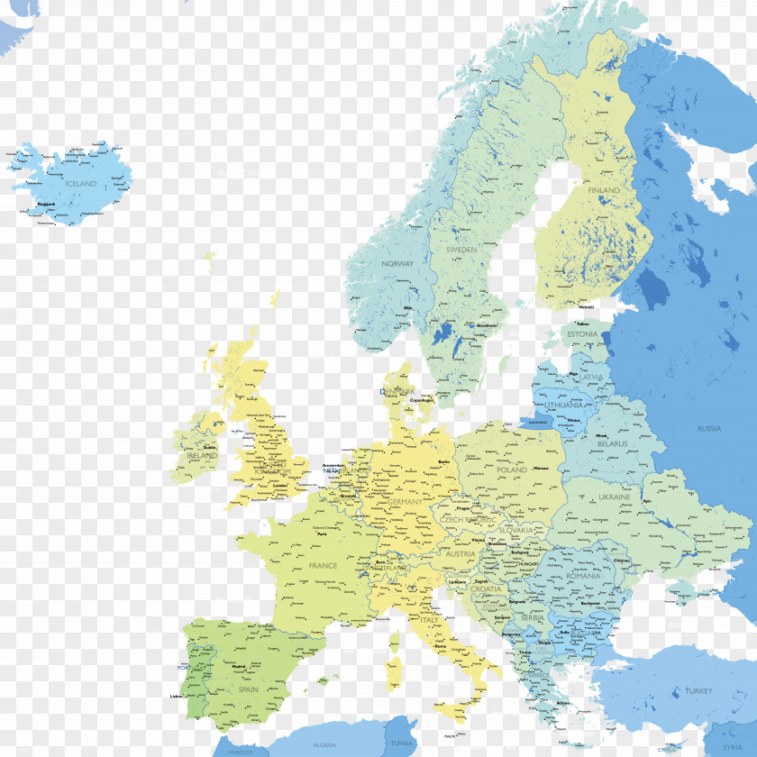 Vector Map Europe Royalty-free PNG