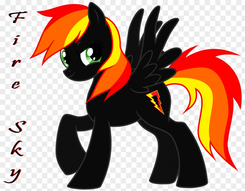 Fire Sky Pony DeviantArt PNG