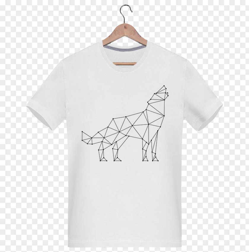 Geometric Wolf T-shirt Bluza Unisex Clothing Collar PNG