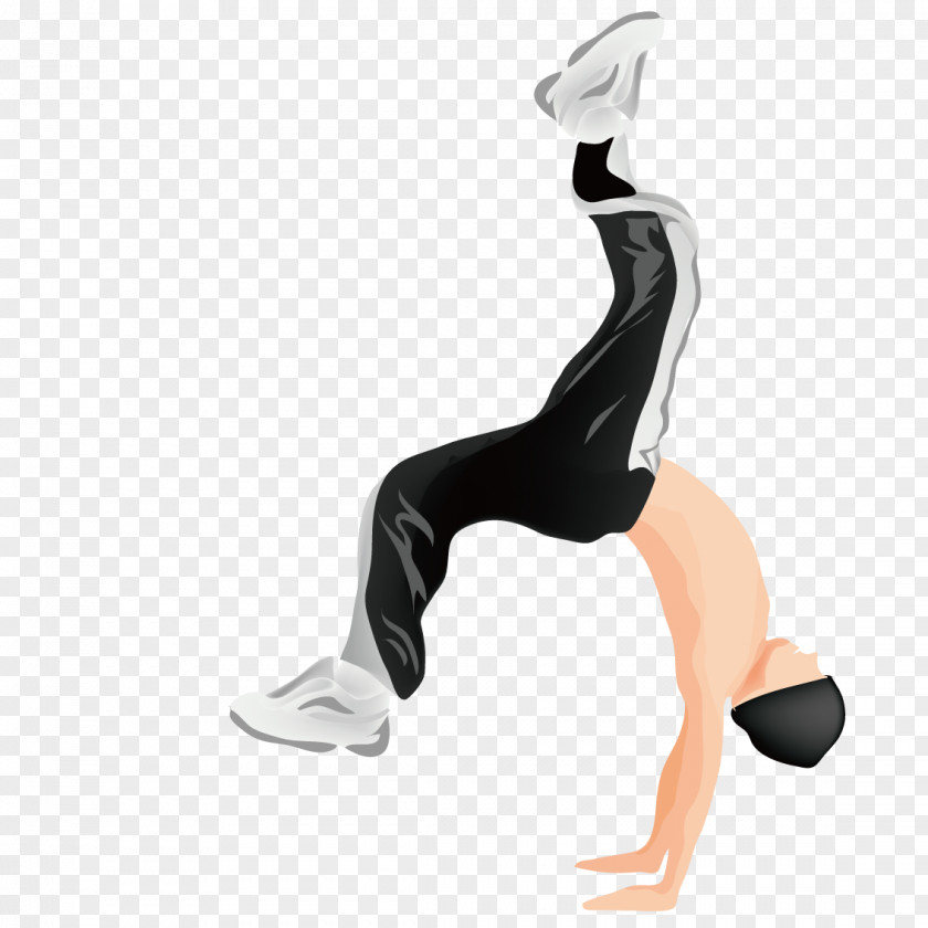 Handstand Street Dance Man Download Adobe Illustrator PNG