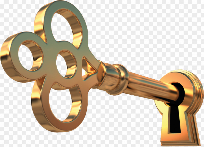 Key Golden Lock And Clip Art Keyhole Door Image PNG