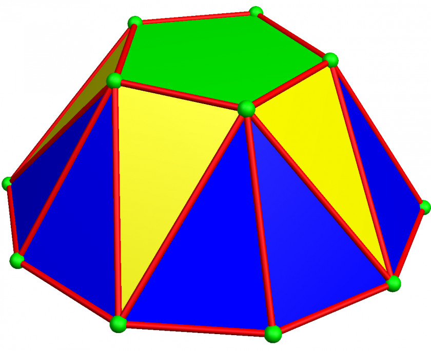 Triangle Pentagonal Cupola Polygon Geometry PNG