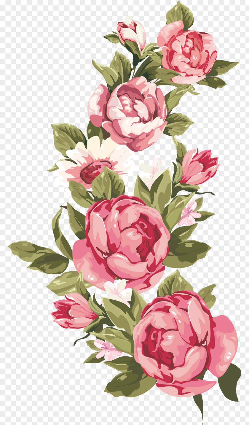 Watercolor Floral Decoration Picture Frames Flower Borders And Clip Art PNG