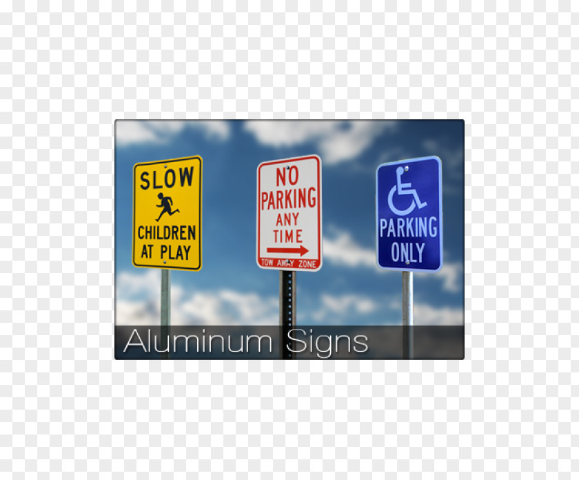 Both Side Flyer Traffic Sign Aluminium Art PNG