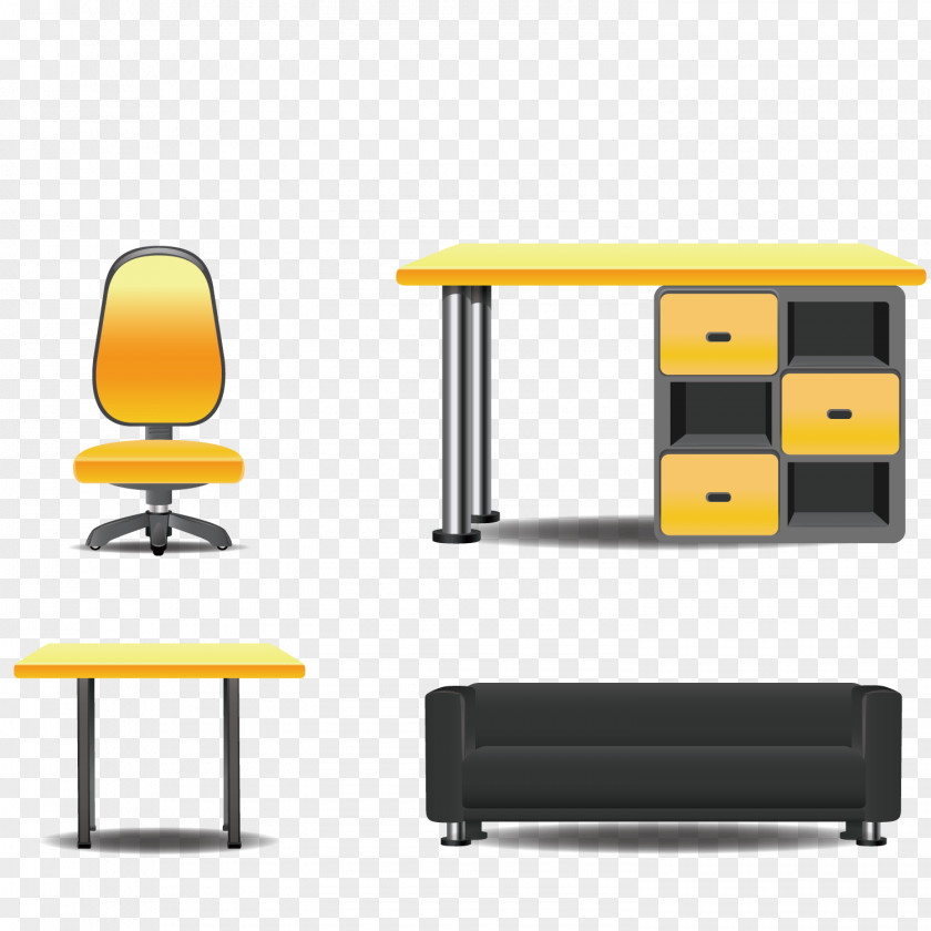 Computer Desk, Cabinet, Sofa Table Furniture Bedroom Download PNG