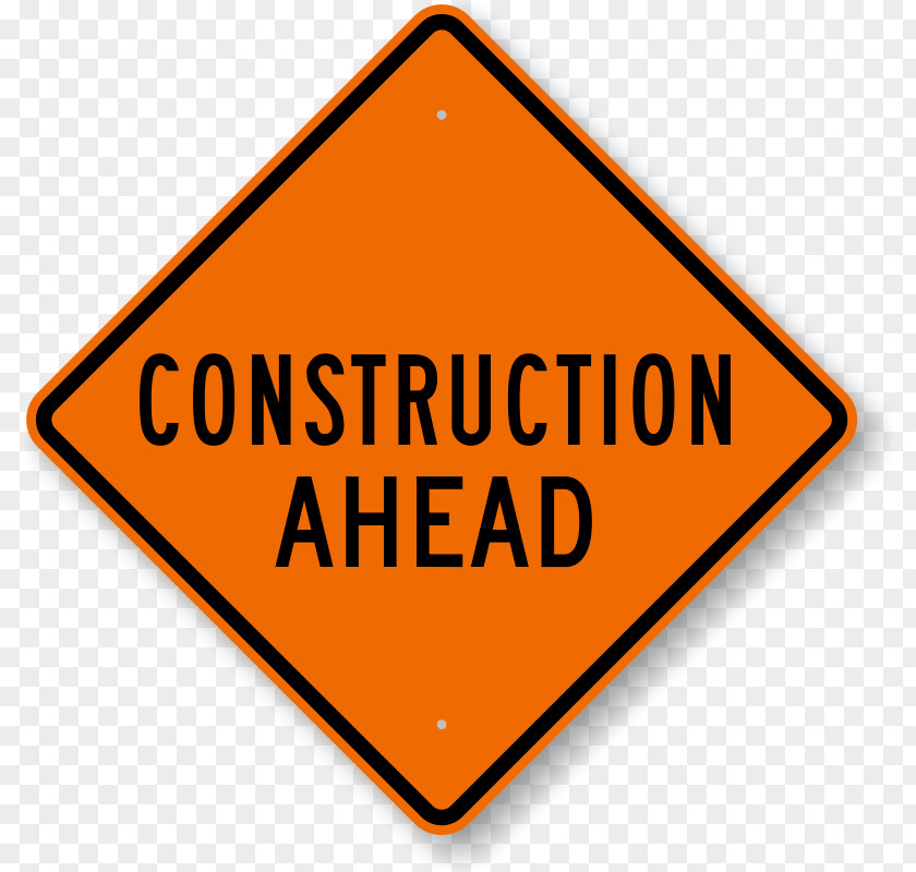Construction Roadworks Traffic Sign PNG