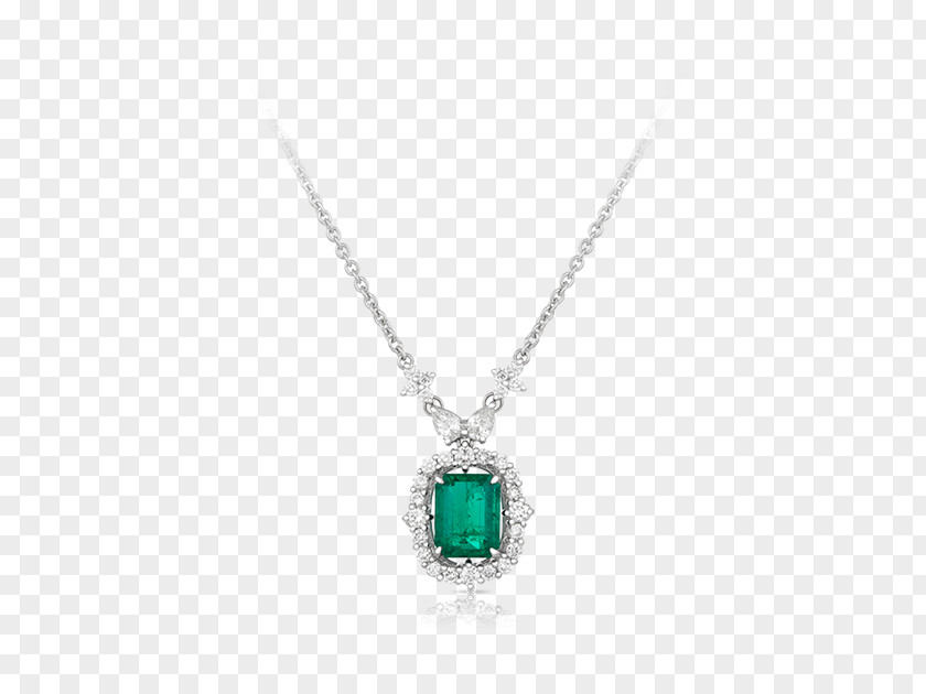 Emerald Locket Necklace Body Jewellery PNG