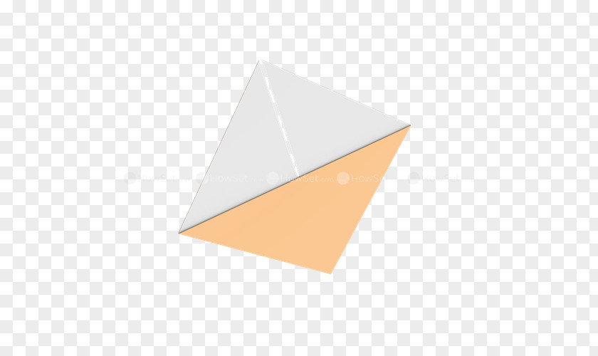 Folded Paper Boat In Water Triangle PNG