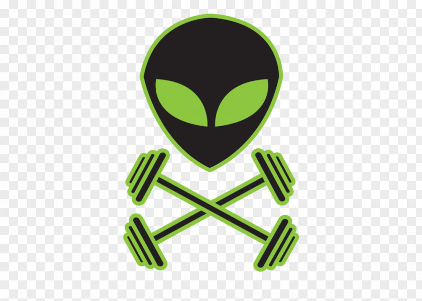 Green Alien Logo Character Font PNG