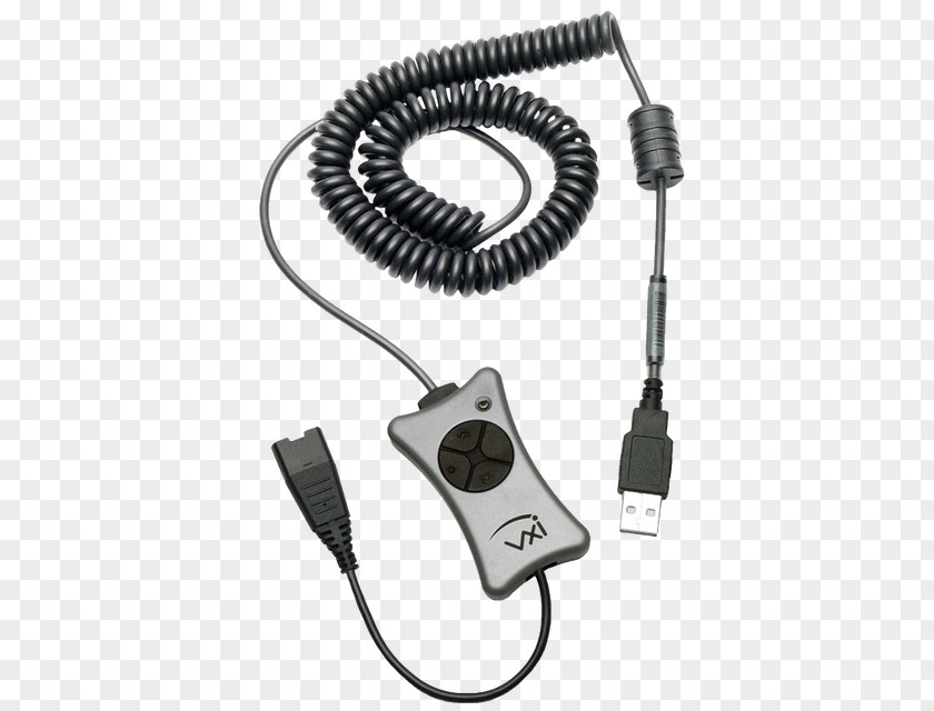 USB Headset VXi 202926 Telephony X100-V Adapter Pwr PNG