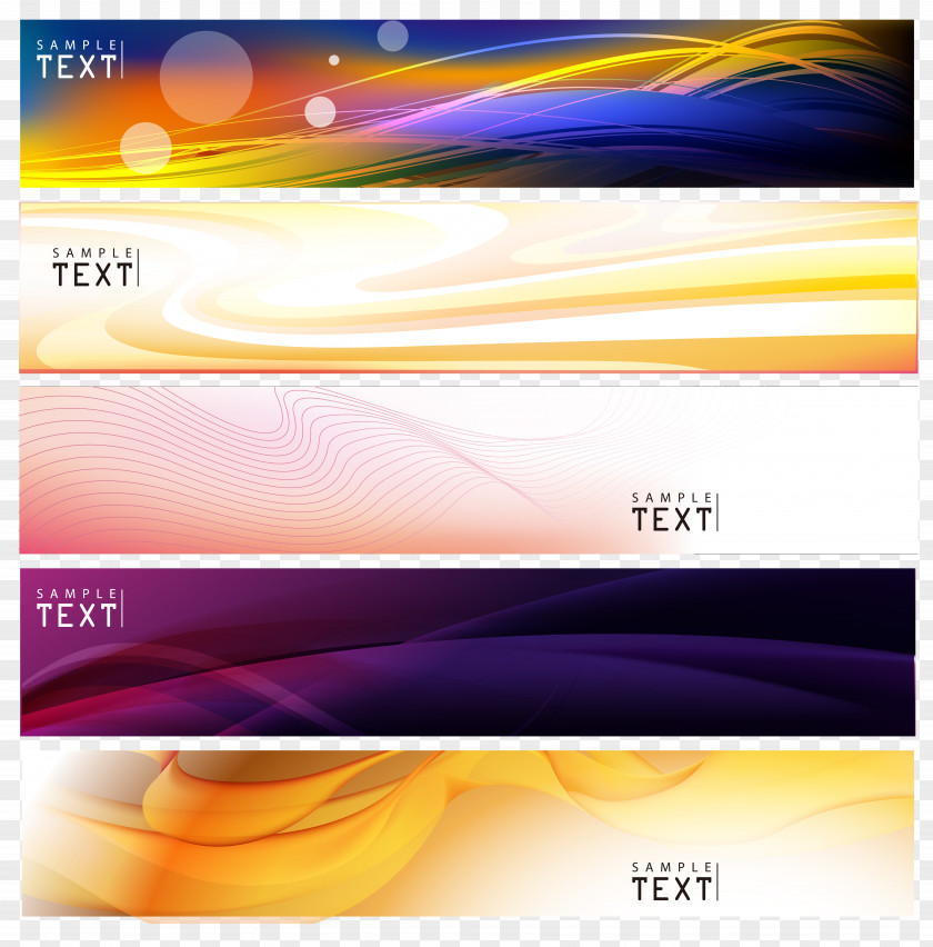 Banners Background Web Banner Advertising PNG