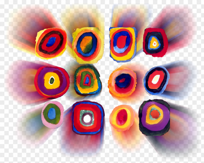 Concentric Circles Color Study, Squares With Desktop Wallpaper Objects PNG