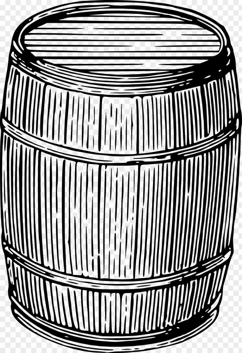 Container Wine Barrel Drawing PNG