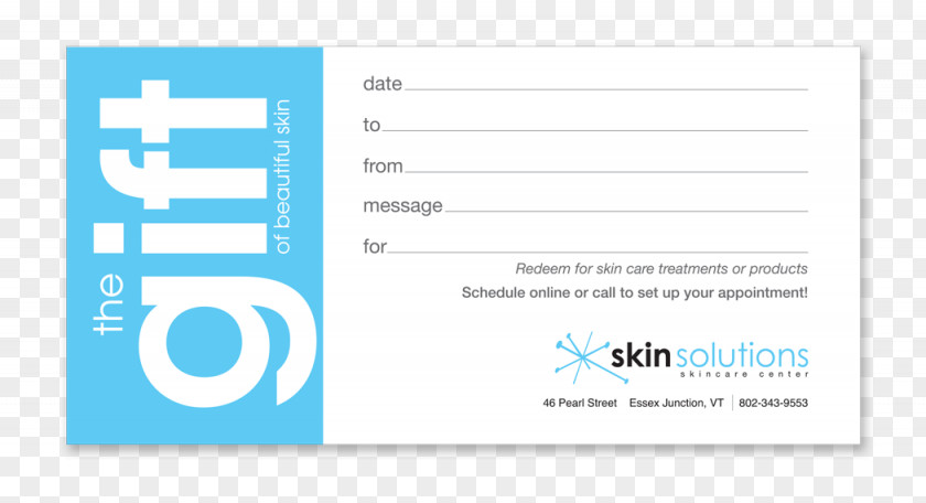 Gift Card Skin Care Dermalogica PNG