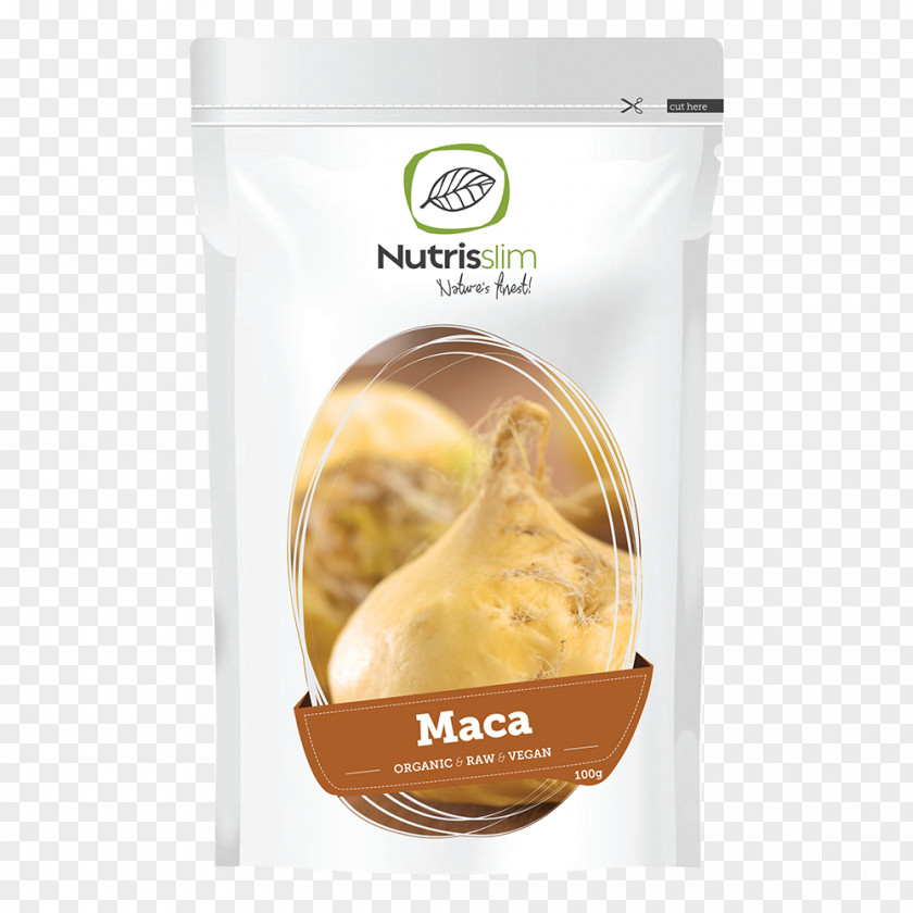 Maca Root Nutrisslim Bio Powder Organic Food Superfood PNG