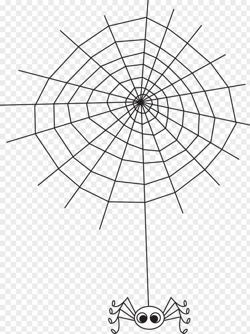 Spider Web Circle Point Pattern PNG