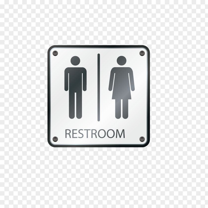 Vector Toilet Sign Bathroom Public PNG